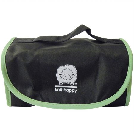 K1C2 KH5002-GR Knit Happy Fold &apos;n Go Notions Box-Black/Green