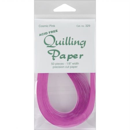 Quilling Paper .125&apos;&apos; 50/Pkg-Cosmic Pink
