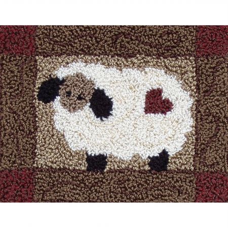 Sheep Punch Needle Kit-3.75&apos;&apos;X4&apos;&apos;