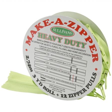 Make-A-Zipper Kit Heavy-Duty 3yd-Green