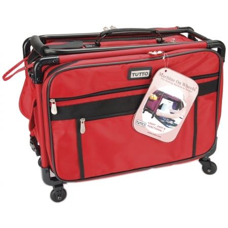 TUTTO Machine On Wheels Case-20&apos;&apos;X13&apos;&apos;X9&apos;&apos; Red