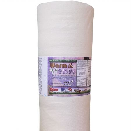 Warm & Plush Cotton Batting By-The-Yard-Queen Size 90&apos;&apos;X25yd Pack Of 25