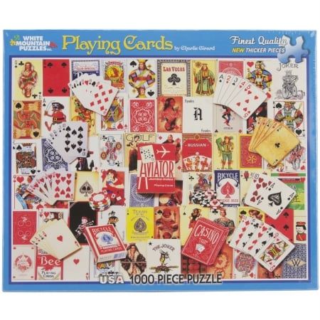 Jigsaw Puzzle 1000 Pieces 24&apos;&apos;X30&apos;&apos;-Playing Cards