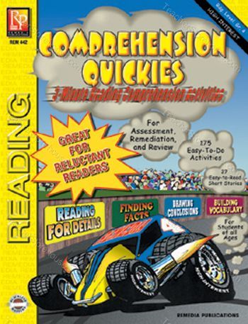 Comprehension Quickes Reading Level 4