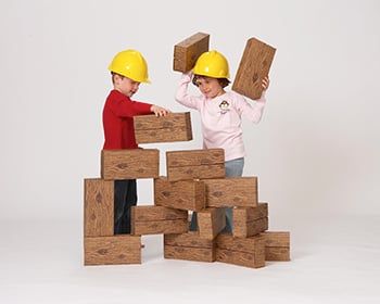 16Pc Giant Timber Blocks