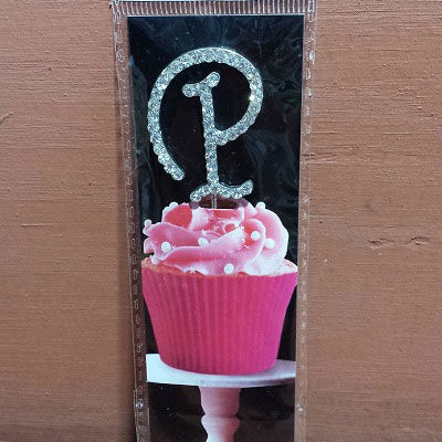 De Yi Enterprise 33016-P Cupcake Monogram Toppers - P