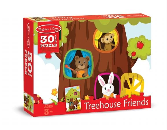 Melissa And Doug 8922 Tree house Friends Cardboard Jigsaw Puzzle&#44; 30 Pieces