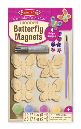 Melissa And Doug 9515 Wooden Butterfly Magnets - DYO