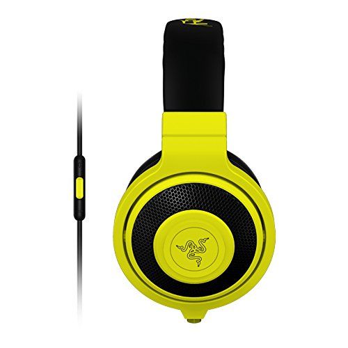 Razer USA RZ04-01400200-R3U1 Kraken Mobile Analog Music & Gaming Headset - Neon Yellow
