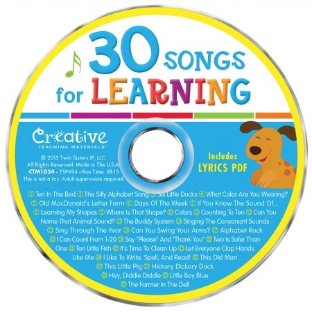 Creative Teaching Materials Music CD - 30 Songs For Learning