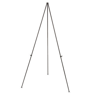 Bi-Silque Visual Communication Products FLX04201MV Instant Easel&#44; 61.5 in.&#44; Black&#44; Steel
