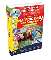 Classroom Complete Press CC7771 Mapping Skills With Google Earth Grades 3-5 - Paul Bramley