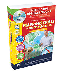 Classroom Complete Press CC7772 Mapping Skills With Google Earth Grades 6-8 - Paul Bramley