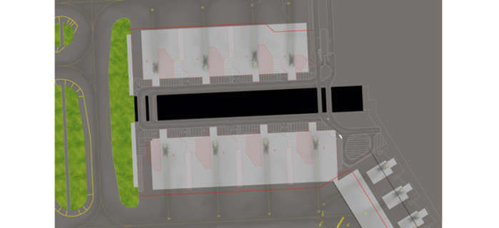 500 Scale  Amsterdam Airport Pier G Ground Foil