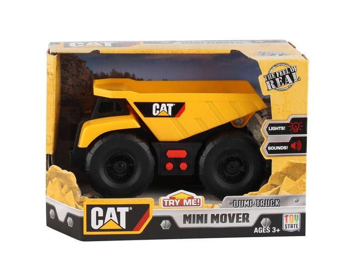 Cat Motorized Items CAT34612 Cat Mini Mover Dump Truck In Box with Lights & Sound