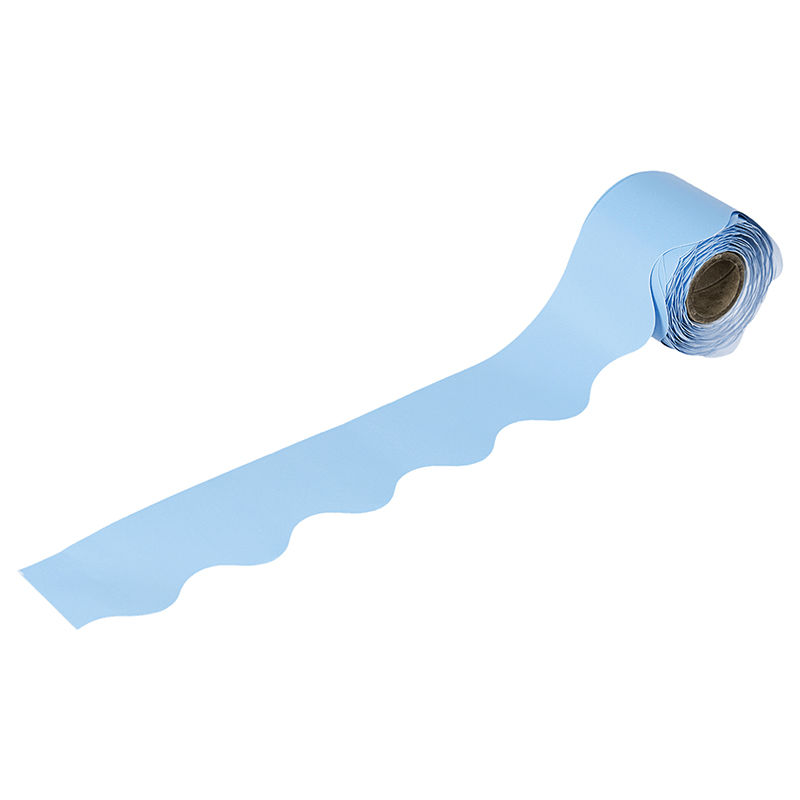 Carson Dellosa CD-108216 Light Blue Scalloped Borders