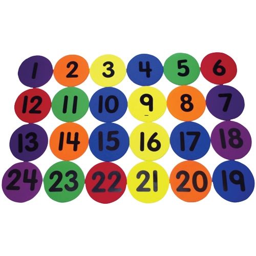 The Storyboard SRBNM5CP Number Spots 1-24 Game&#44; 5 in.