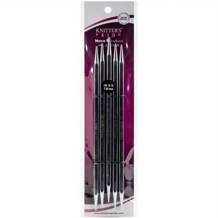 KP320165 Cubics Platina Double Pointed Needles 8 in.&#44; Size 10.75-7 mm.