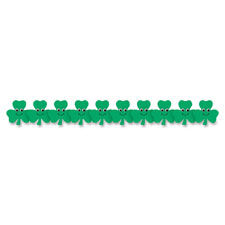 Hygloss Products HYX33658 Happy Shamrocks Border Strips&#44; 12 Per Pack
