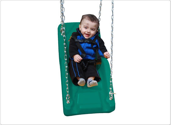 SportsPlay 382-412G Cubby ADA Swing Seat&#44; Jungle Green