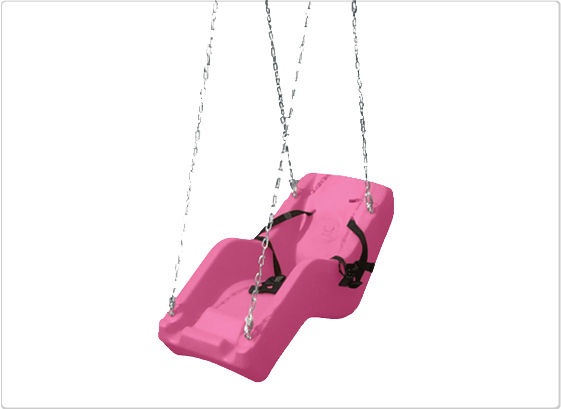 SportsPlay 382-412P Cubby ADA Swing Seat&#44; Bubble Gum Pink