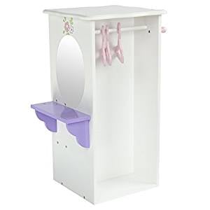 Teamson Design Corp TD-0094A Little Princess Doll Furniture - Dresser With 3 Hangers&#44; 18 in.
