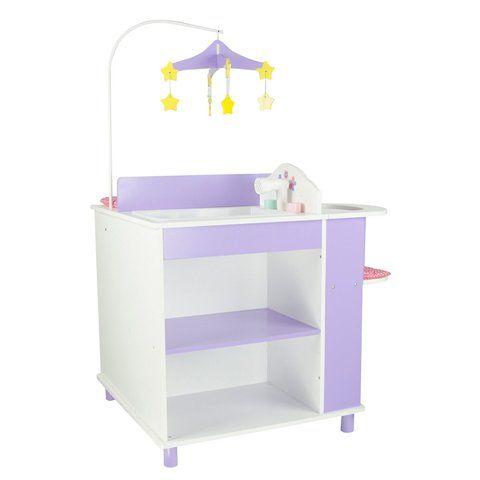 Teamson Design Corp TD-0203A Little Princess Doll Furniture - Baby Changing Station With Storage&#44; 18 in.