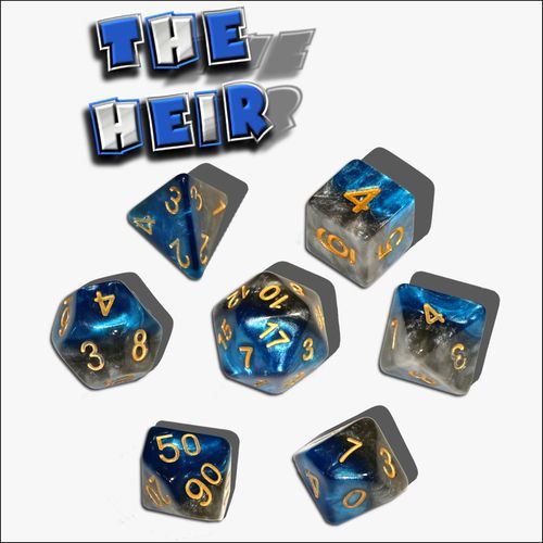 Gate Keeper Games GKG239 The Heir Halfsies 7-Dice Set