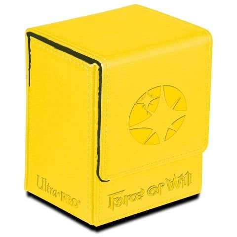 Ultra Pro ULP84699 Deck Box-Force of Will Light Magic Stone Flip&#44; Yellow
