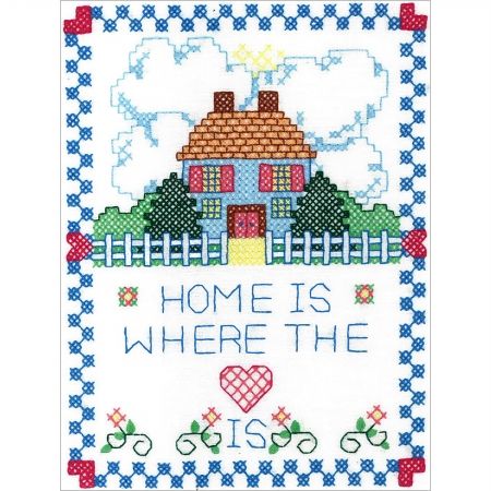Bucilla 461 8 X 10 In Home Is Where The Heart Is Embroidery Kit Buy Online In Dominica At Dominica Desertcart Com Productid