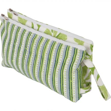 Knitters Pride KP810072 Radiance Full Fabric Double Zipper Pouch&#44; Large
