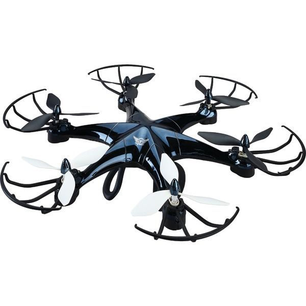 GPX DRW676B 6-Prop Drone with Wi-Fi Camera&#44; Black