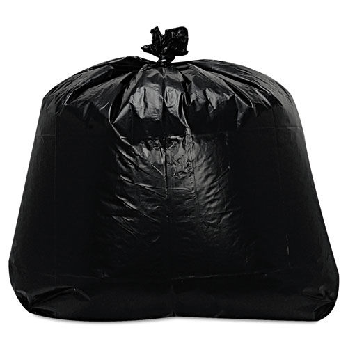 Low-Density Can Liners, 1.6mil, 56gal, 23w x 20d x 47h, Black, 100/Carton