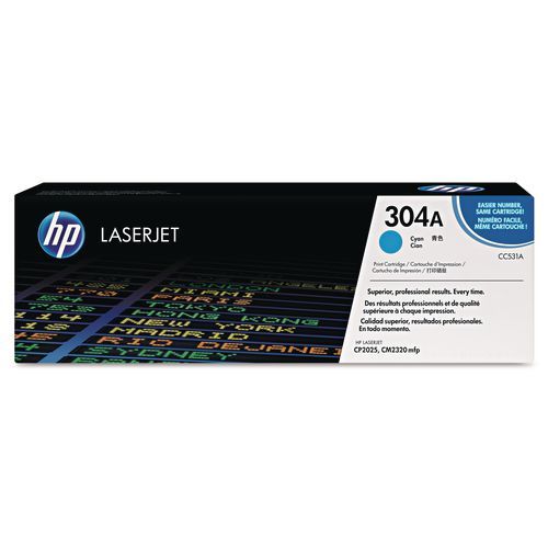 HP 304A, (CC531A-G) Cyan Original LaserJet Toner for US Government HP 304A, (CC531A-G) Cyan Original LaserJet Toner for US Government