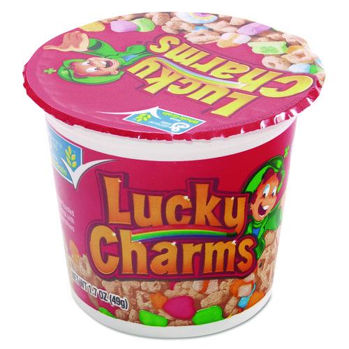 Lucky Charms Cereal, Single-Serve 1.73oz Cup, 6/Pack
