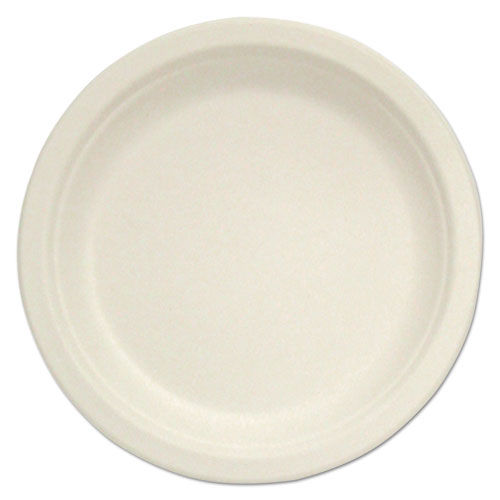 Compostable Tableware, 10" Plate, Beige, 500/Box
