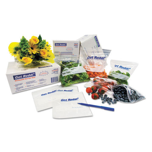 Get Reddi Food & Poly Bag, 12 x 8 x 30, 24-Quart, 1.00 Mil, Clear, 500/Carton