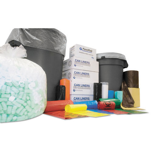 Institutional Low-Density Can Liners, 56 gal, 1.4 mil, 43 x 47, Black, 100/CT