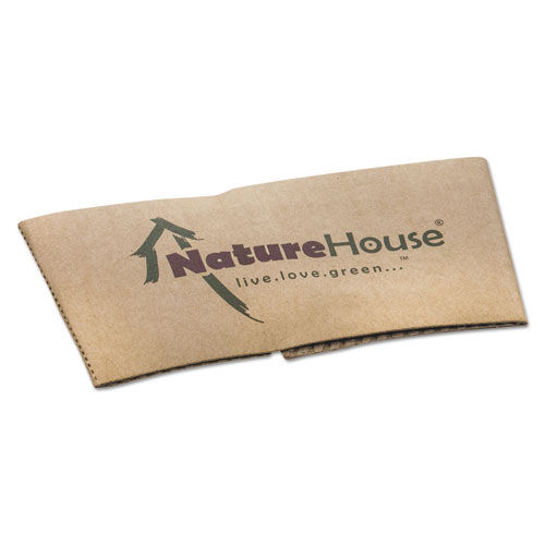 Hot Cup Sleeves, Fits 10oz, 12oz, 16oz, 20oz Cups, 1000/Carton