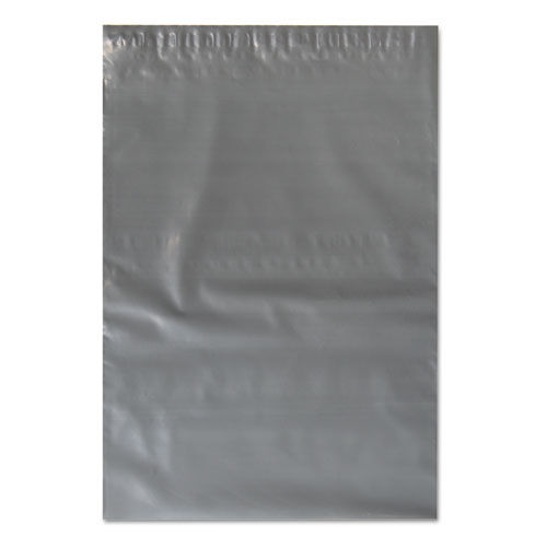 Flat Poly Mailer, Polyethylene, 12 x 15 1/2, Gray, 500/Carton