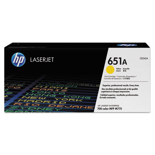 HP 651A, (CE342A-G) Yellow Original LaserJet Toner Cartridge for US Government HP 651A, (CE342A-G) Yellow Original LaserJet Toner Cartridge for US Government