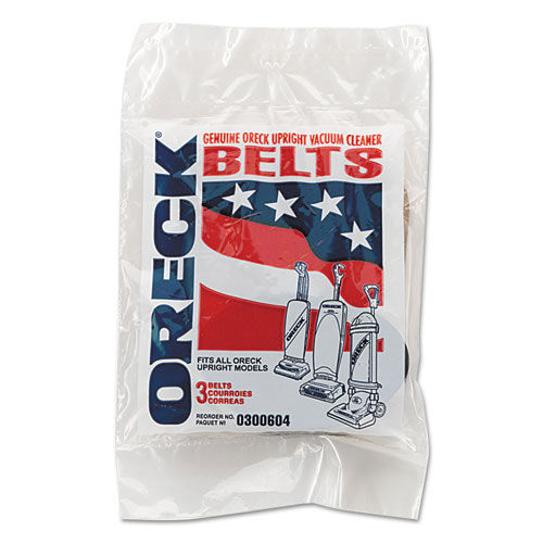Replacement Non-Permanent Belt for Oreck XL, 3PK/EA