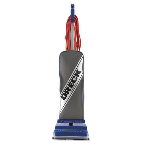 XL Commercial Upright Vacuum,120 V, Gray/Blue, 12 1/2 x 9 1/4 x 47 3/4