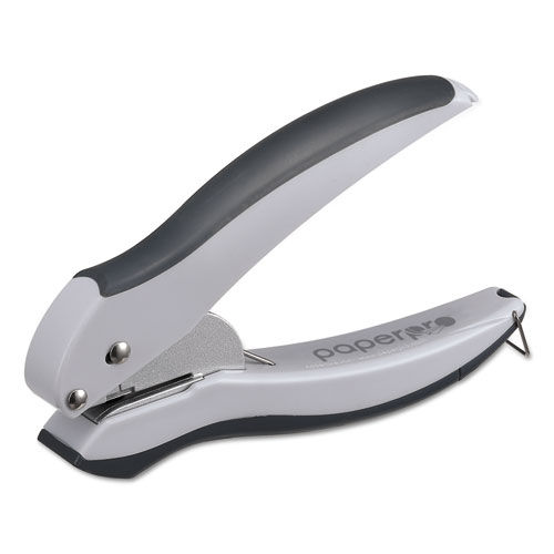 inLIGHT One-Hole Punch, 10-Sheet Capacity, Gray