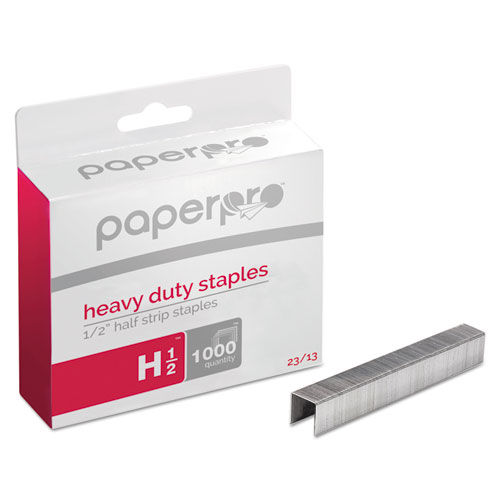 Heavy-Duty Staples, 1/2" Leg Length, 1000/Box