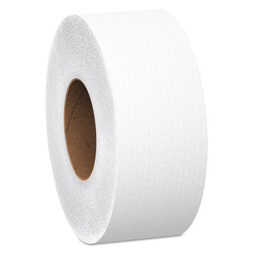 JRT Jumbo Roll Bathroom Tissue, 2-Ply, 9" dia, 1000ft, 4/Carton