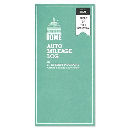 Auto Mileage Log, Undated, 3 1/4 x 6 1/4, 32 Forms
