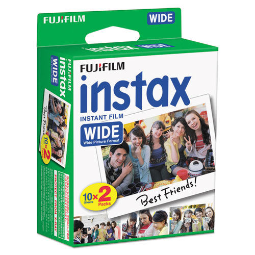 Instax Wide Film Twin Pack, 800 ASA, 20-Exposure Roll Instax Wide Film Twin Pack, 800 ASA, 20-Exposure Roll