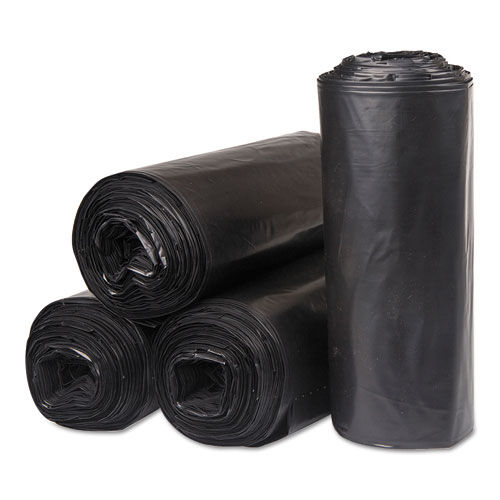 Institutional Low-Density Can Liners, 45 gal, 40" x 46", Black, 250/RL, 10RL/CT