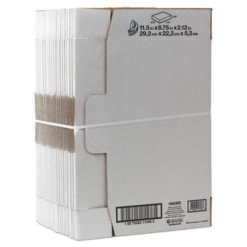 Self-Locking Shipping Boxes, 11 1/2l x 8 3/4w x 2 1/8h, White, 25/Pack, Sold as 1 Package Self-Locking Shipping Boxes, 11 1/2l x 8 3/4w x 2 1/8h, White, 25/Pack, Sold as 1 Package